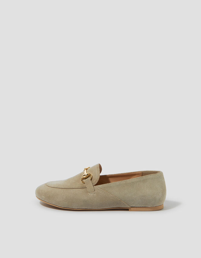 Britt Suede Loafers, Natural (NATURAL), large