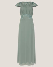 Elodie Lace Chiffon Bridesmaid Dress, Green (SAGE), large