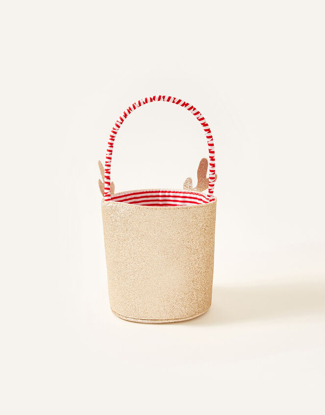 Festive Reindeer Basket, , large