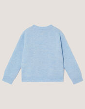 Sequin Ice Skates Jumper, Blue (BLUE), large