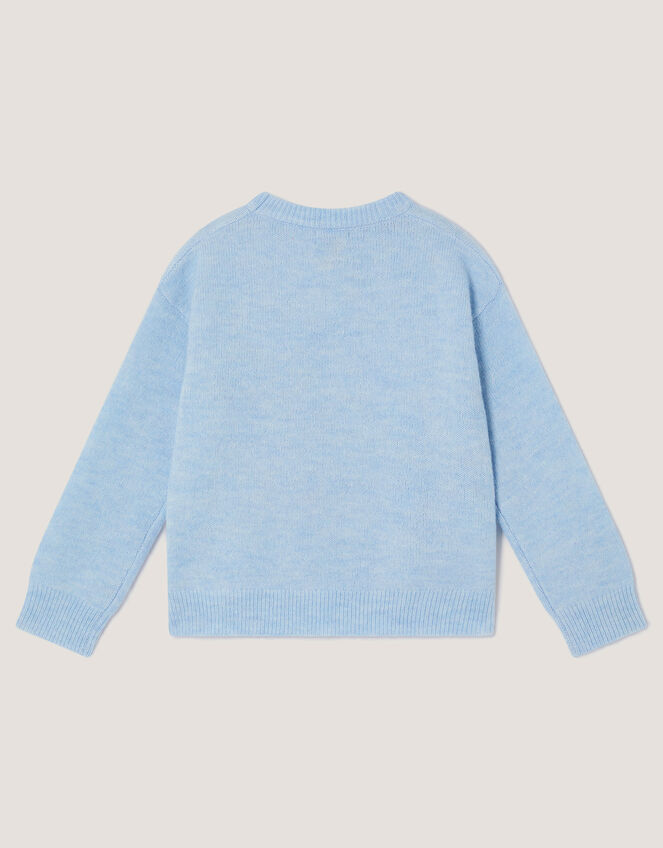 Sequin Ice Skates Jumper, Blue (BLUE), large