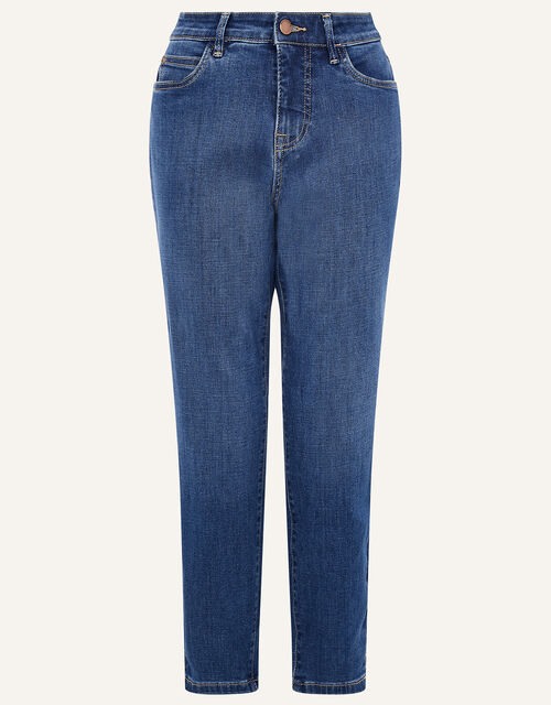 Safaia Crop Jeans with Organic Cotton, Blue (DENIM BLUE), large