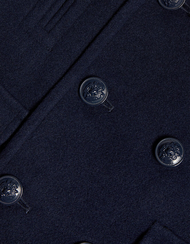 Button Peacoat, Blue (NAVY), large