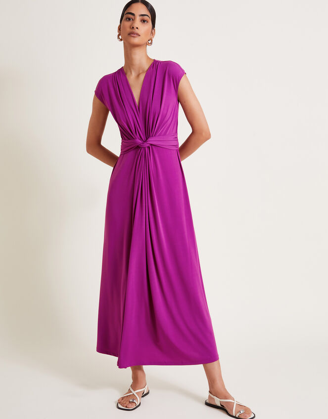 Jaya Jersey Maxi Dress, Purple (PURPLE), large