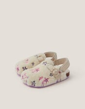 Floral Borg Clogs, Ivory (IVORY), large