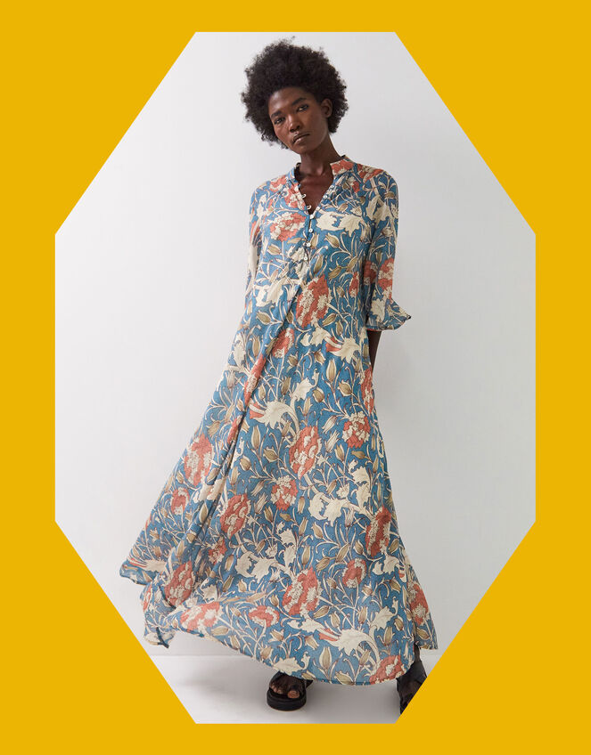 East Jennie Floaty Floral Maxi Dress, Multi (MULTI), large