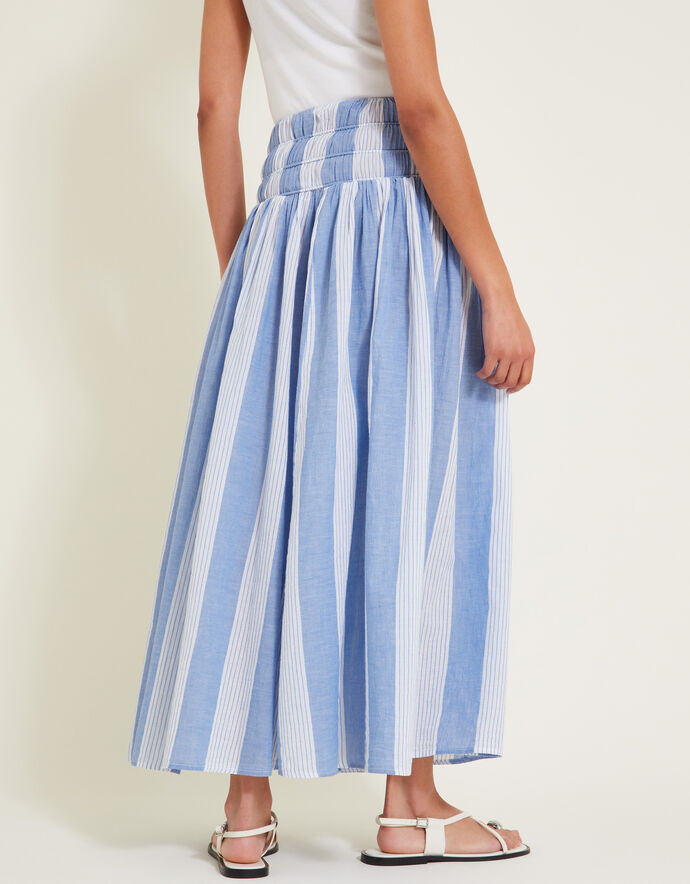 Jenia Striped Skirt - Blue