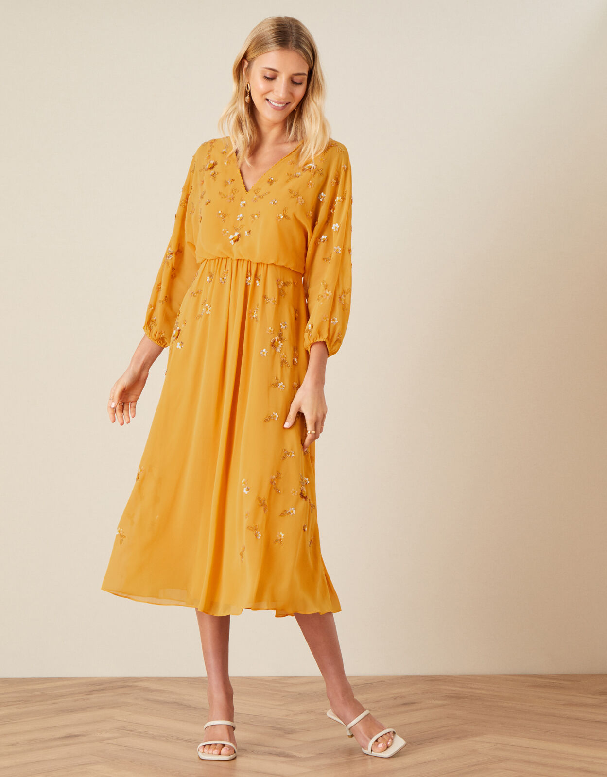 Yellow monsoon dress best sale