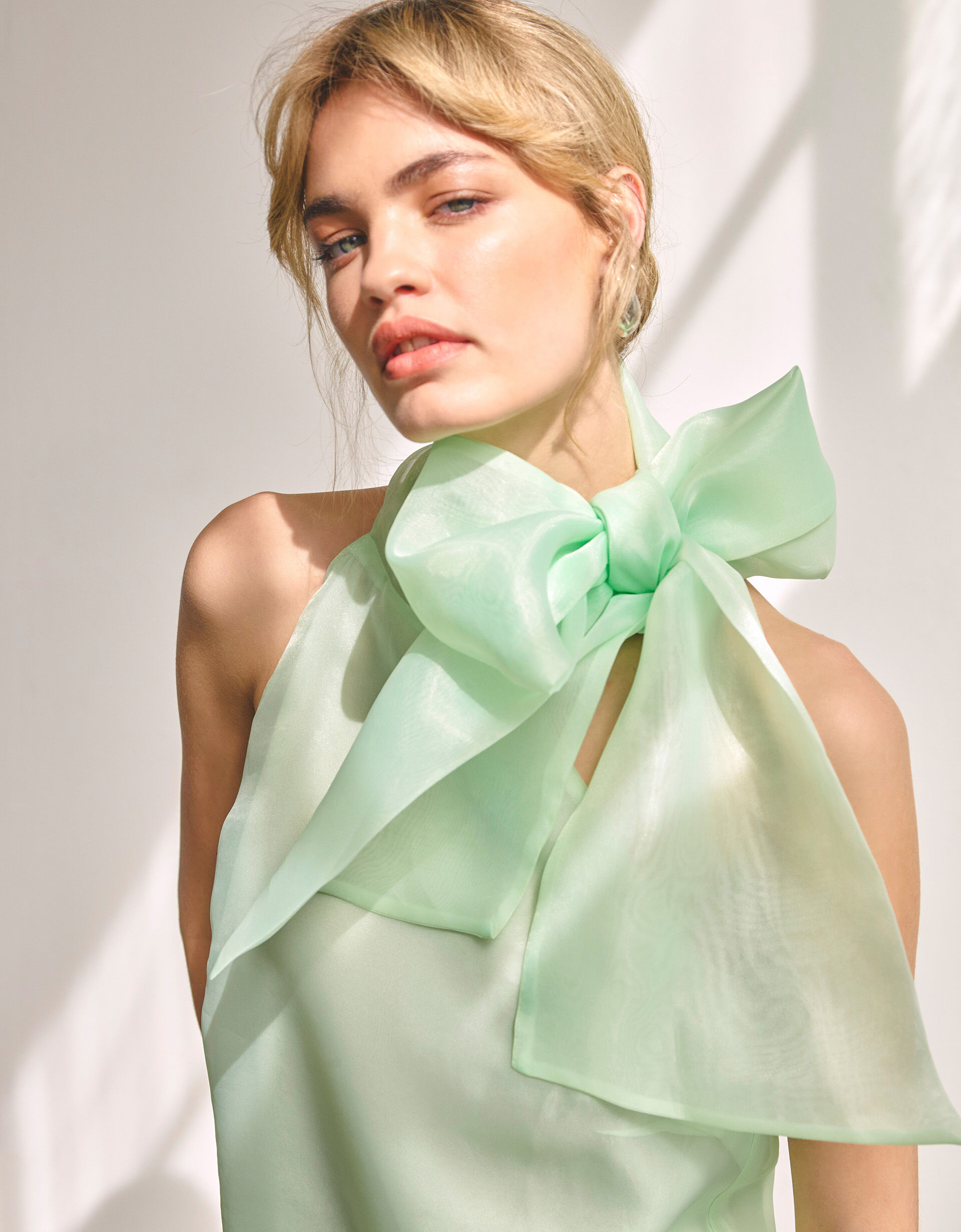 Vera Organza Top Green | Vests, Camisoles And Sleeveless Tops