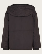 2-in-1 Parka Gilet Coat, Black (BLACK), large