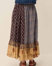 East Loran Floral Mix Midi Skirt, Multi (MULTI), large