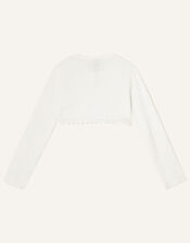 3D Floral Cardigan, Ivory (IVORY), large