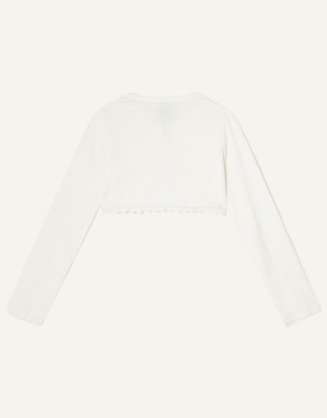 3D Floral Cardigan, Ivory (IVORY), large