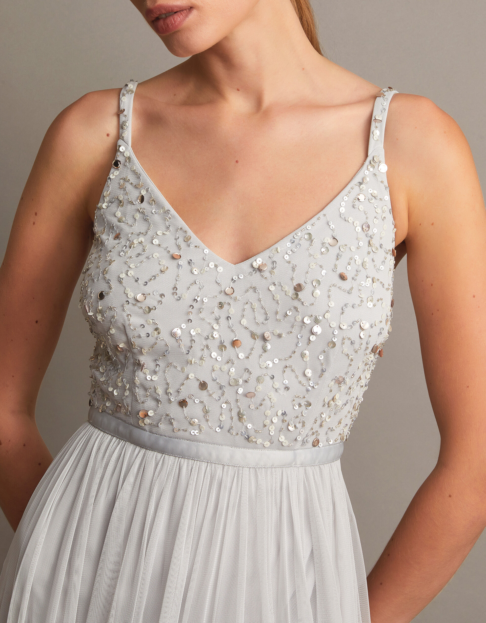 Silver occasion dresses store