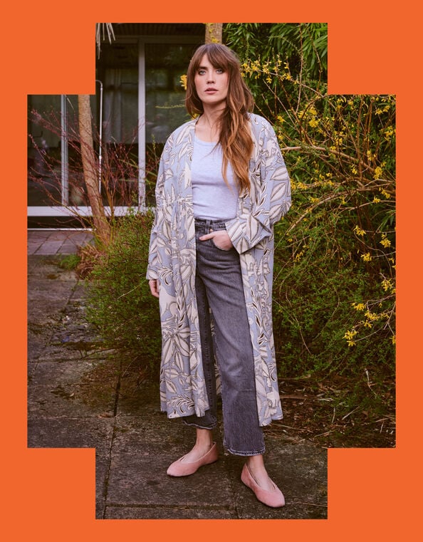 One Hundred Stars Sphinx Duster Jacket, , large