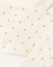 Baby Glitter Spot Tights, Gold (GOLD), large