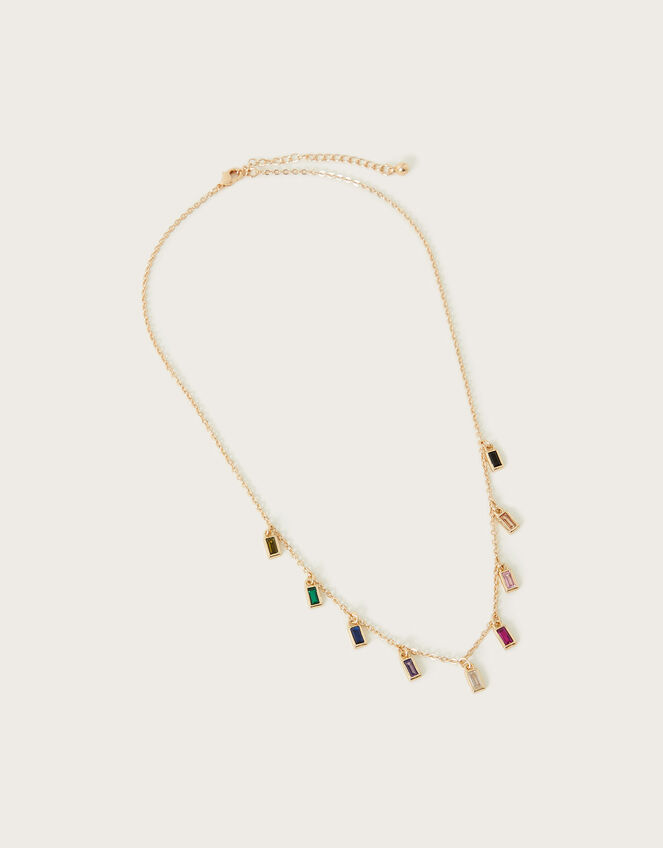 Gem Multi Charm Necklace, , large
