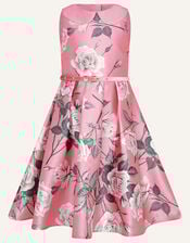 Alicia Floral Print Dress, Pink (PINK), large