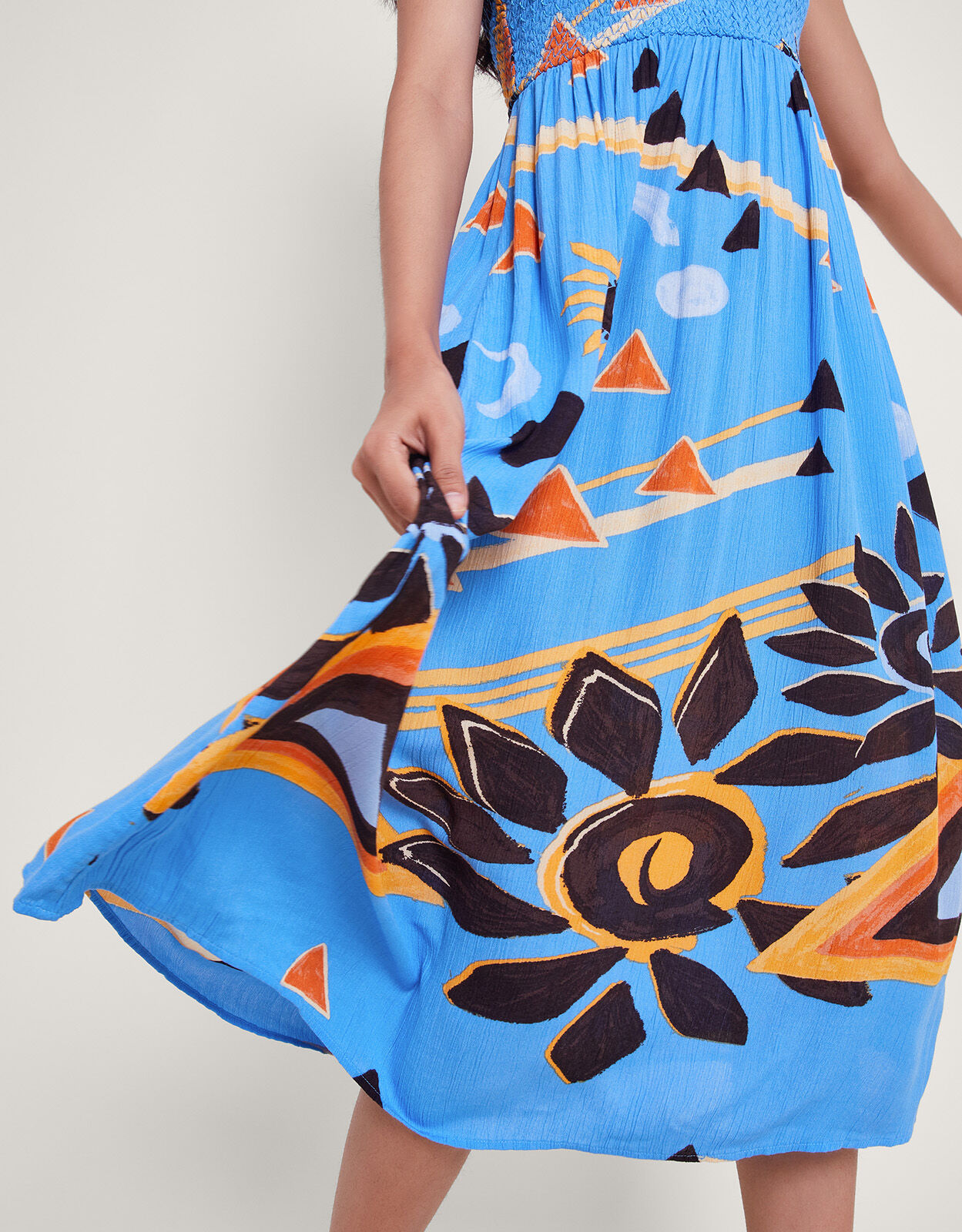 Amanda Bandeau Dress Blue