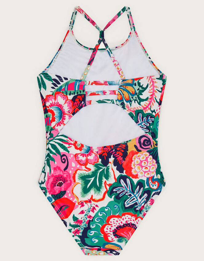 Tropical Print Swimsuit, Green (GREEN), large