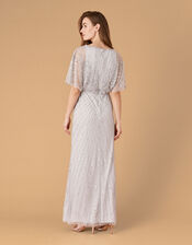 ARTISAN Tabitha Embellished Maxi Dress, Silver (SILVER), large