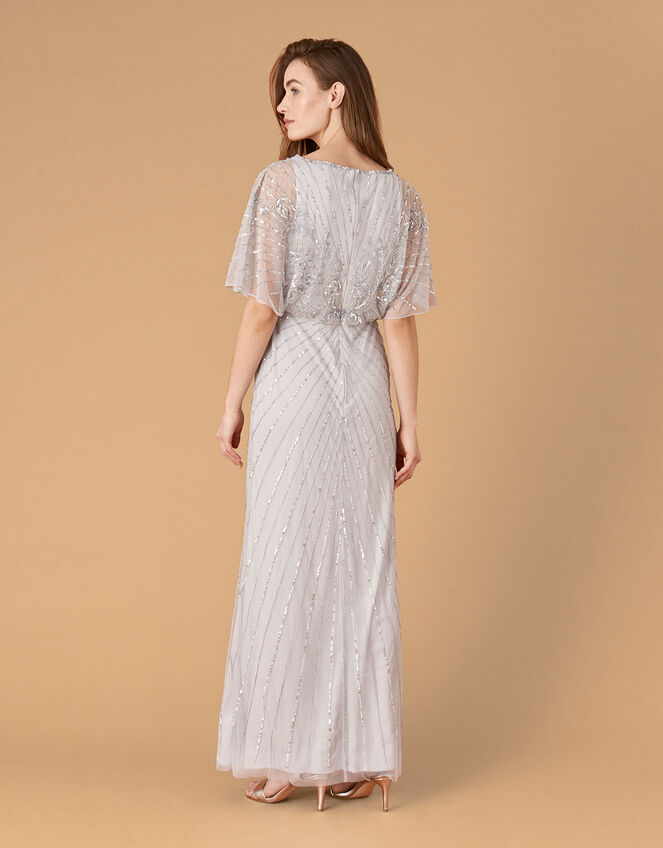ARTISAN Tabitha Embellished Maxi Dress, Silver (SILVER), large
