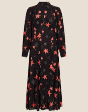 Sabrina Star Shirt Dress, Black (BLACK), large