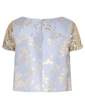 Sadie Sequin and Jacquard Set, Blue (PALE BLUE), large