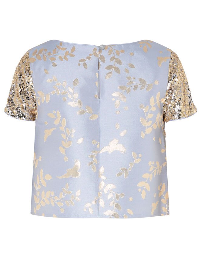Sadie Sequin and Jacquard Set, Blue (PALE BLUE), large