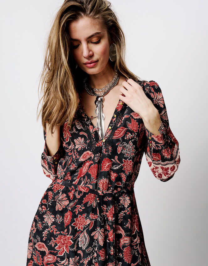 Moliin Scout Floral Print Midi Dress, Multi (MULTI), large