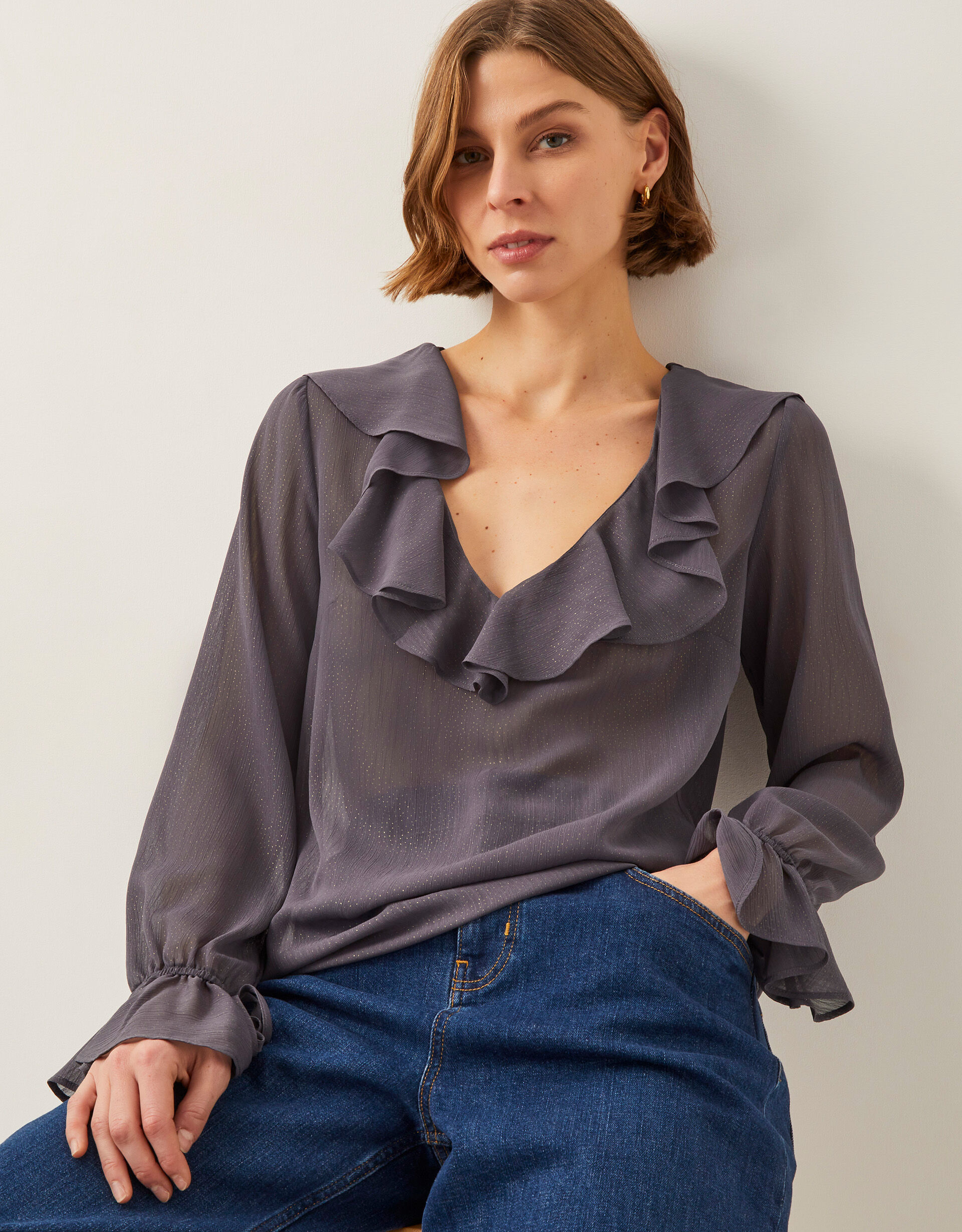 Edwardian Frill Blouse (XXS/XS) – Nuvonu