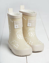 Grass and Air Colour-Revealing Wellies, Natural (STONE), large