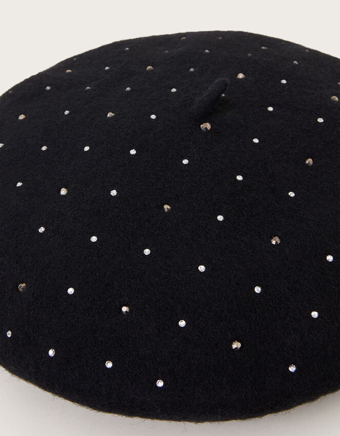 Tina Diamante Stud Beret, , large