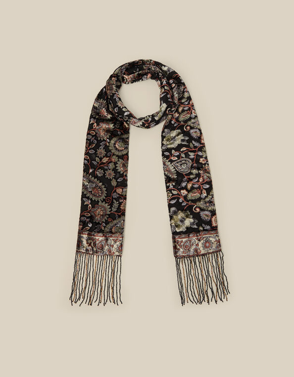 Regan Devor&eacute; Beaded Skinny Scarf, , large
