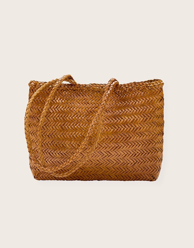Ellyla Ari Woven Leather Tote Bag, , large