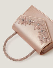 Floral Embellished Sparkle Bag, , large