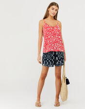Anouk Printed Cami Top in LENZING™ ECOVERO™, Orange (CORAL), large