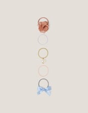 5-Pack Flower Bow Hair Bands, , large
