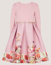 Anoushka Long Sleeve Floral Party Dress, Pink (PINK), large