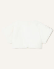 Faux Fur Shrug, Ivory (IVORY), large