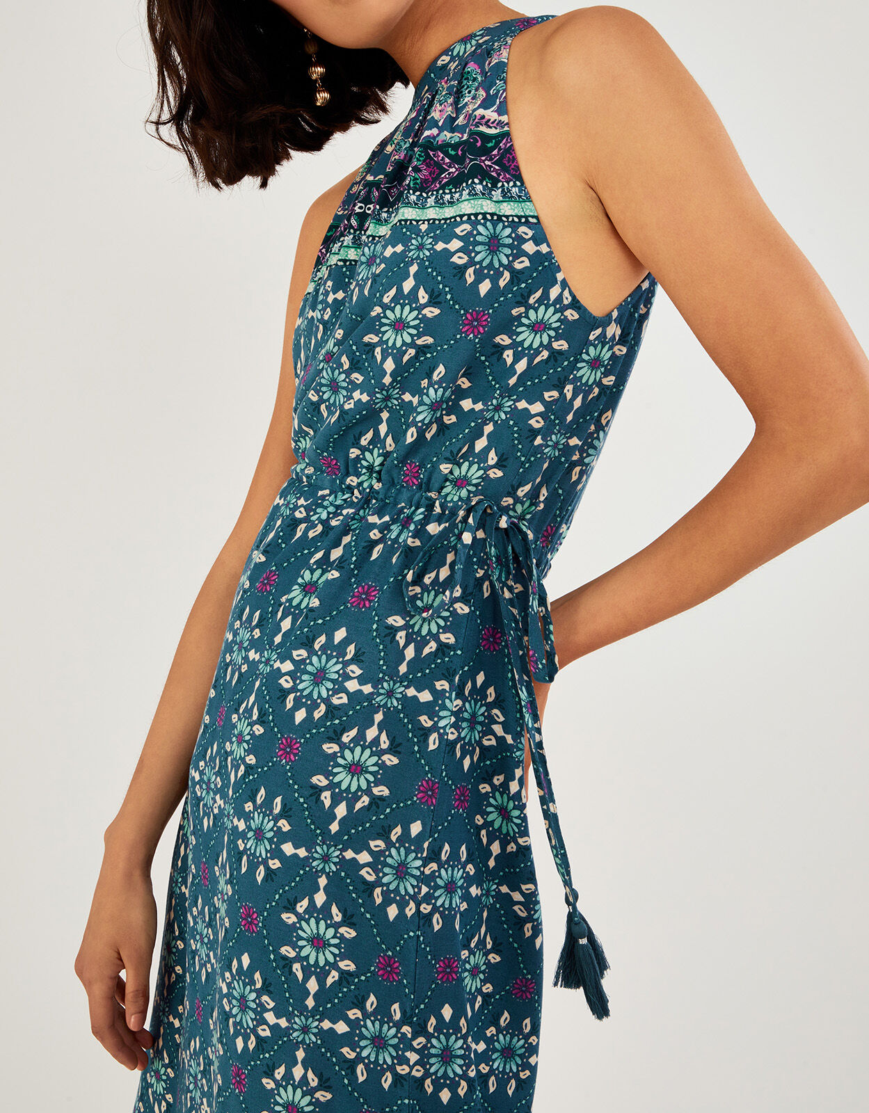 Monsoon celeste maxi dress teal clearance