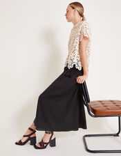 Jade Maxi Skirt, Black (BLACK), large