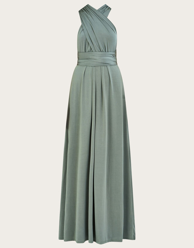 Twist Me Tie Me Maxi Dress, Green (SAGE), large