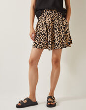 Ania Abstract Batik Print Shorts, Black (BLACK), large