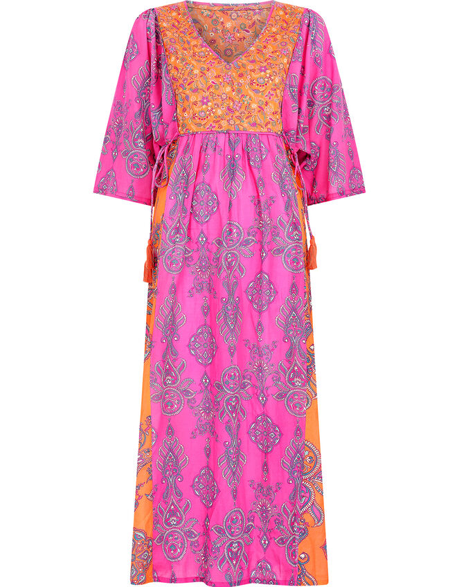 East Rian Print Kaftan, Pink (PINK), large