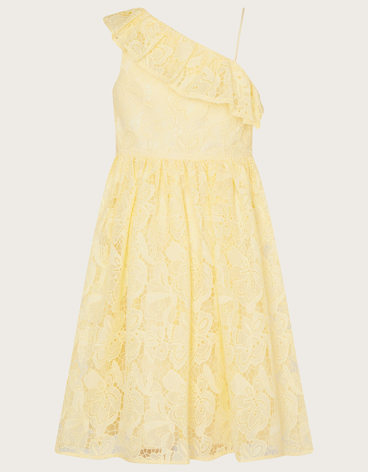 Monsoon yellow lace dress sale