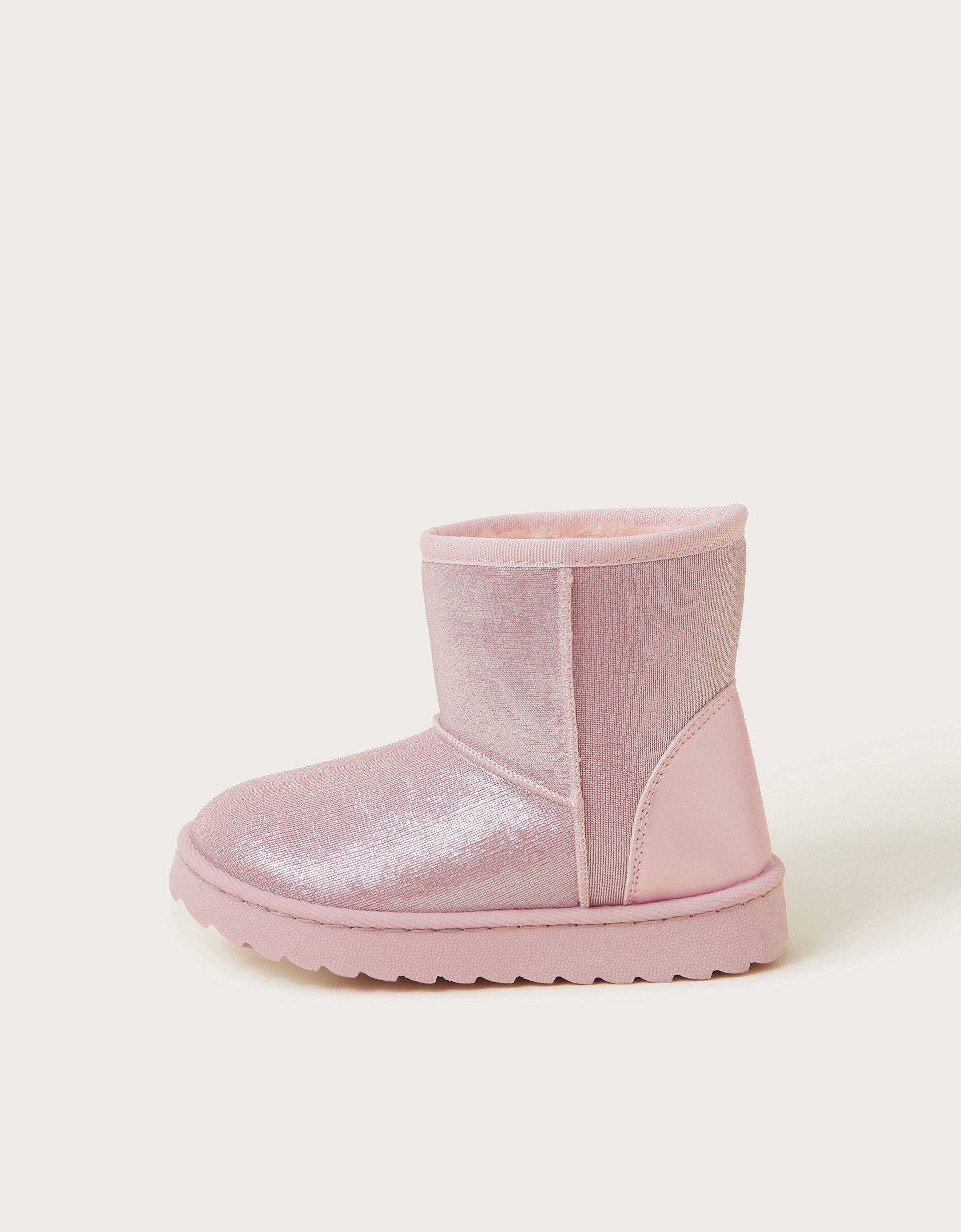 Pink metallic ugg boots top