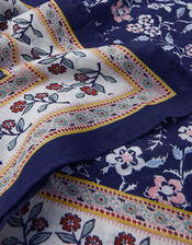 Nima Floral Square Cotton Scarf, , large