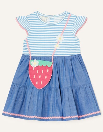 Baby Strawberry 2-in-1 Dress  Blue, Blue (BLUE), large