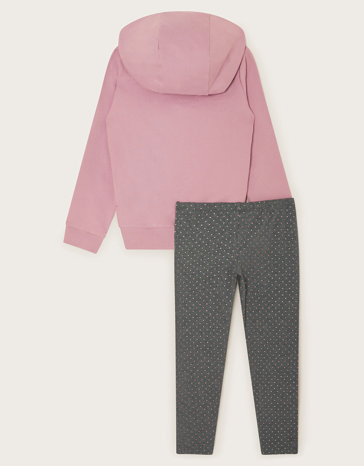 Sequin Hoodie and Leggings Set Pink Girls Sets Outfits Monsoon UK